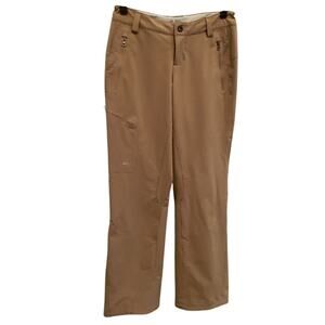 Rei Womens Nylon Hiking Pant Size 0 Petite 0P Tan Gorpcore Outdoor Camping Beige